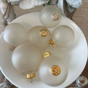 Vintage Champagne Christmas Bulbs